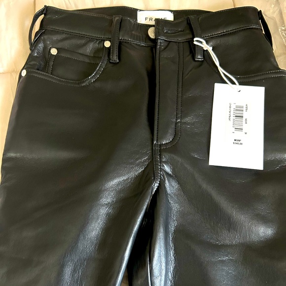 Frame Denim Pants - Frame | High n tight straight recycled leather pants!